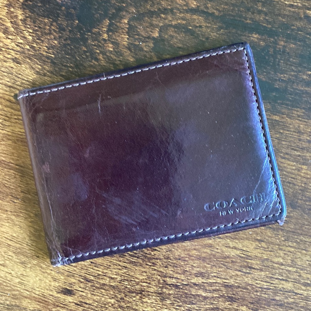 COACH - Gently used, brown wallet
